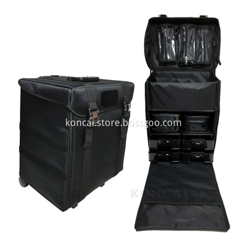 Professional Nylon Trolley Comestic Case for Dresser